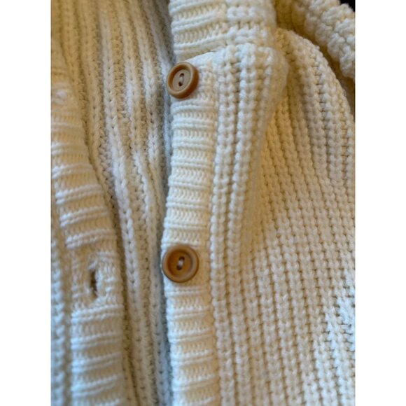 Vintage 80s Yarnmark Toddler Cardigan Hoodie 4T Acrylic Button-Up Sweater Taiwan - Picture 3 of 4